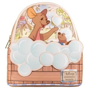 Loungefly Disney Winnie The Pooh Roo Bubbles Mini Backpack - Cream and Blue NWOT